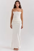 Sculpted Grace Strapless Gown