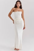 Sculpted Grace Strapless Gown