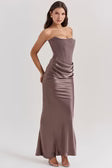 Sculpted Grace Strapless Gown