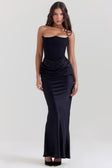 Sculpted Grace Strapless Gown