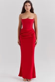 Sculpted Grace Strapless Gown