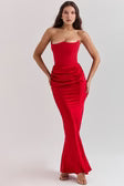 Sculpted Grace Strapless Gown