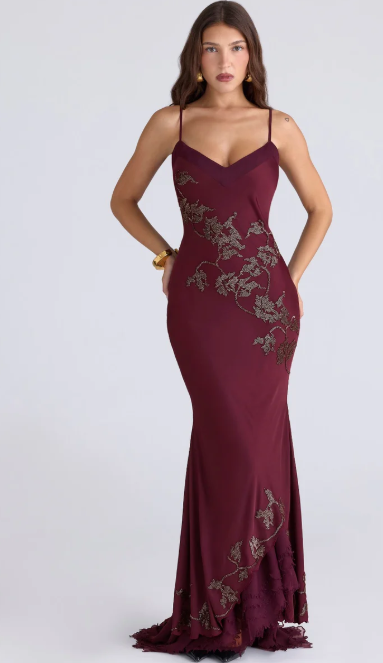 Elegant Embroidered Slip Dress
