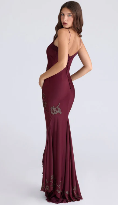 Elegant Embroidered Slip Dress