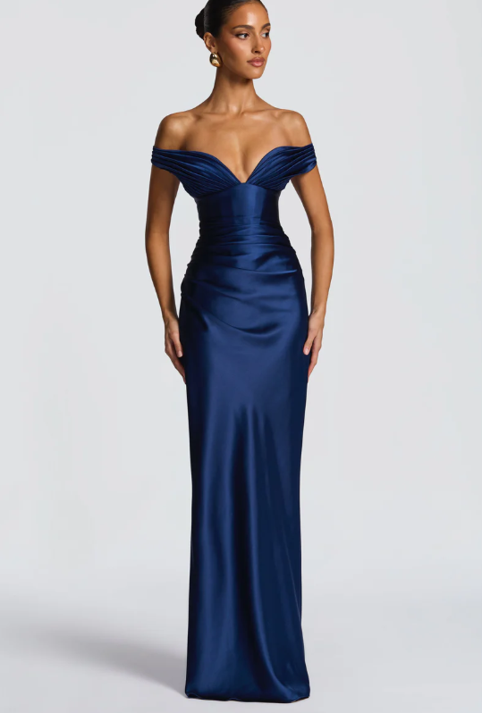 Timeless Elegance Off-Shoulder Gown