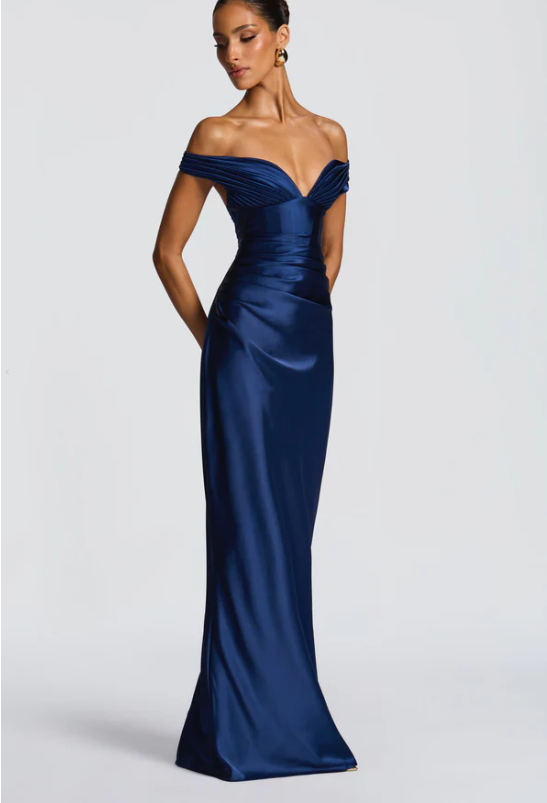 Timeless Elegance Off-Shoulder Gown