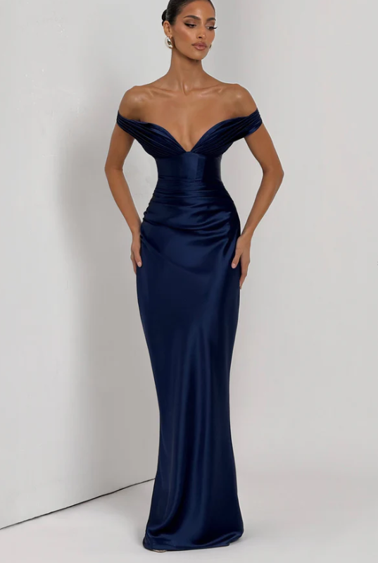 Timeless Elegance Off-Shoulder Gown