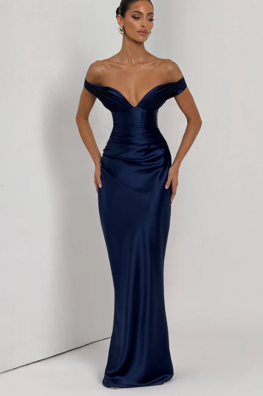 Timeless Elegance Off-Shoulder Gown