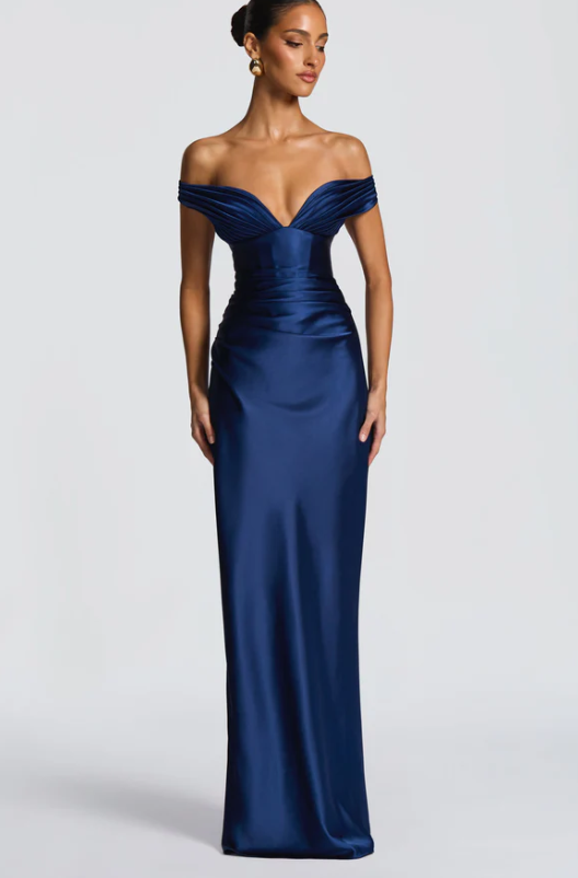 Timeless Elegance Off-Shoulder Gown