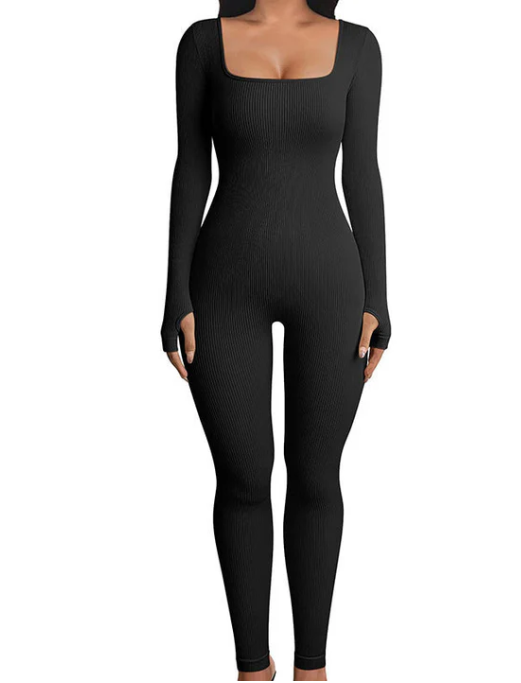 Ribbed Sculpting Bodysuit