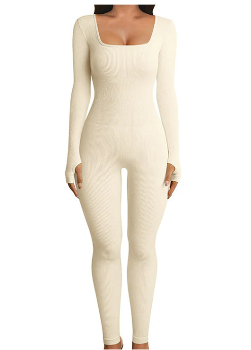 Ribbed Sculpting Bodysuit