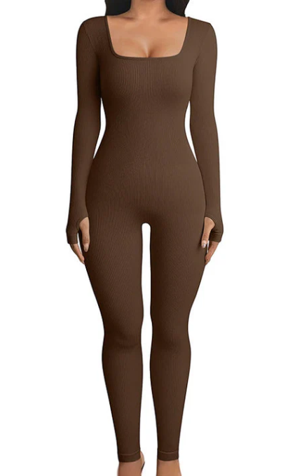 Ribbed Sculpting Bodysuit