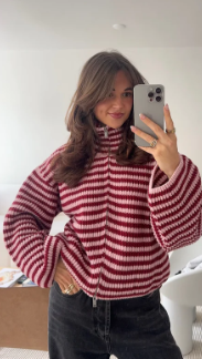 Relaxed Striped Sweatshirt