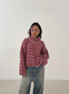Relaxed Striped Sweatshirt