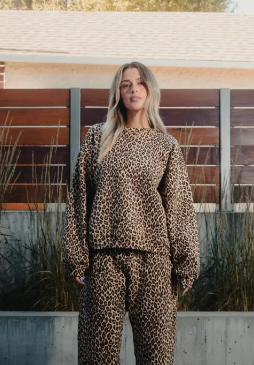 Leopard Print Lounge Set