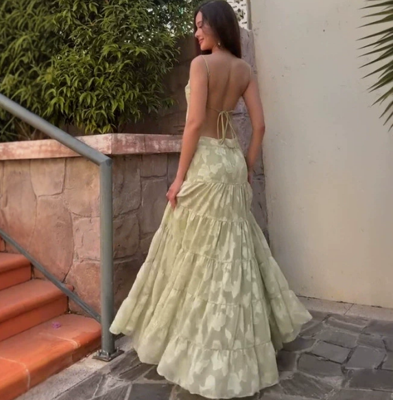 The Tiered Cami Maxi Dress