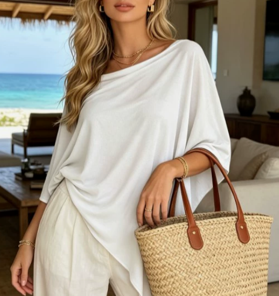 The Asymmetrical Poncho Top