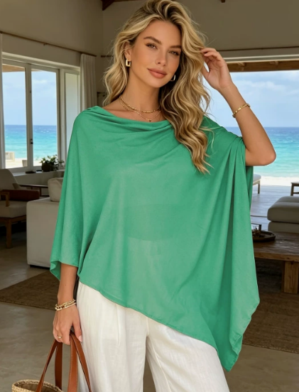 The Asymmetrical Poncho Top