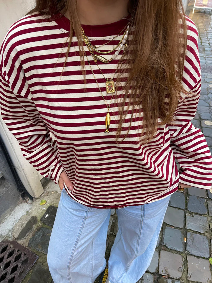 Striped Statement Top